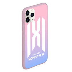 Чехол iPhone 11 Pro матовый Monsta X, цвет: 3D-розовый — фото 2