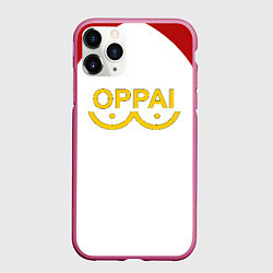 Чехол iPhone 11 Pro матовый ONE PUNCH MAN, цвет: 3D-малиновый