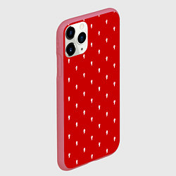 Чехол iPhone 11 Pro матовый BILLIE EILISH, цвет: 3D-малиновый — фото 2