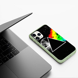 Чехол iPhone 11 Pro матовый PINK FLOYD, цвет: 3D-салатовый — фото 2