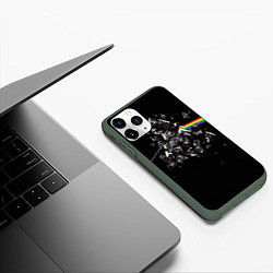 Чехол iPhone 11 Pro матовый PINK FLOYD, цвет: 3D-темно-зеленый — фото 2