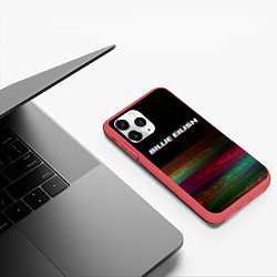 Чехол iPhone 11 Pro матовый BILLIE EILISH: Black Glitch, цвет: 3D-красный — фото 2