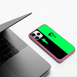 Чехол iPhone 11 Pro матовый BILLIE EILISH: Blohsh & Ghoul, цвет: 3D-малиновый — фото 2