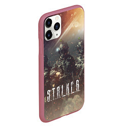 Чехол iPhone 11 Pro матовый S T A L K E R Чернобыль, цвет: 3D-малиновый — фото 2