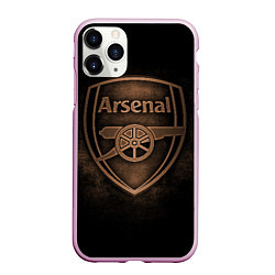 Чехол iPhone 11 Pro матовый Arsenal, цвет: 3D-розовый