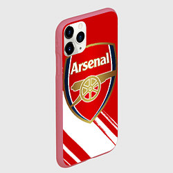 Чехол iPhone 11 Pro матовый Arsenal, цвет: 3D-малиновый — фото 2