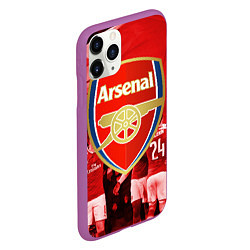 Чехол iPhone 11 Pro матовый Arsenal, цвет: 3D-фиолетовый — фото 2