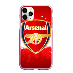 Чехол iPhone 11 Pro матовый Arsenal, цвет: 3D-розовый