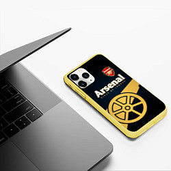 Чехол iPhone 11 Pro матовый Arsenal, цвет: 3D-желтый — фото 2