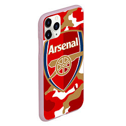 Чехол iPhone 11 Pro матовый Arsenal, цвет: 3D-розовый — фото 2