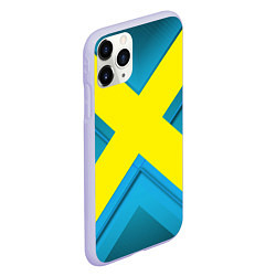 Чехол iPhone 11 Pro матовый Икс для косплея, цвет: 3D-светло-сиреневый — фото 2