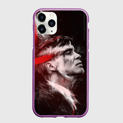 Чехол iPhone 11 Pro матовый Peaky Blinders Thomas Shelby, цвет: 3D-фиолетовый