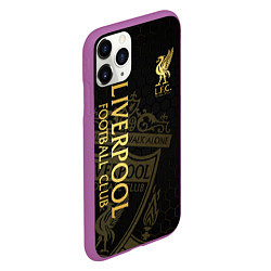 Чехол iPhone 11 Pro матовый Ливерпуль, цвет: 3D-фиолетовый — фото 2