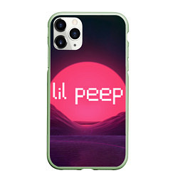 Чехол iPhone 11 Pro матовый Lil peepLogo, цвет: 3D-салатовый