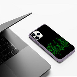 Чехол iPhone 11 Pro матовый Billie Eilish, цвет: 3D-серый — фото 2