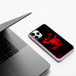Чехол iPhone 11 Pro матовый АлисА, цвет: 3D-розовый — фото 2