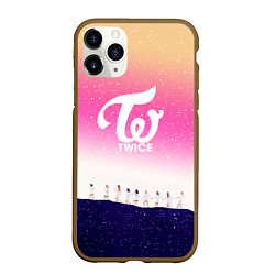 Чехол iPhone 11 Pro матовый TWICE, цвет: 3D-коричневый