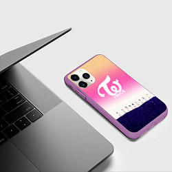 Чехол iPhone 11 Pro матовый TWICE, цвет: 3D-фиолетовый — фото 2