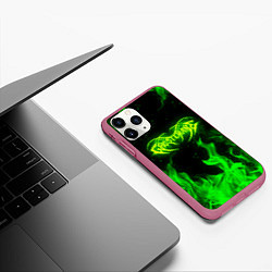 Чехол iPhone 11 Pro матовый GHOSTEMANE, цвет: 3D-малиновый — фото 2