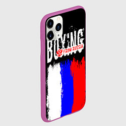 Чехол iPhone 11 Pro матовый Boxing from Russia, цвет: 3D-фиолетовый — фото 2