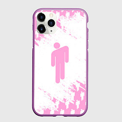 Чехол iPhone 11 Pro матовый Billie Eilish: Pink Style