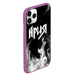 Чехол iPhone 11 Pro матовый АРИЯ, цвет: 3D-фиолетовый — фото 2