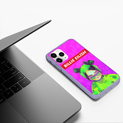 Чехол iPhone 11 Pro матовый Billie Eilish, цвет: 3D-светло-сиреневый — фото 2