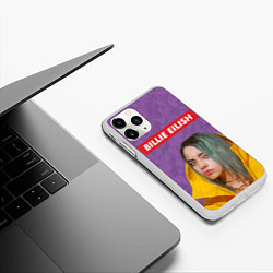 Чехол iPhone 11 Pro матовый Billie Eilish, цвет: 3D-белый — фото 2