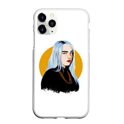 Чехол iPhone 11 Pro матовый Billie Eilish, цвет: 3D-белый