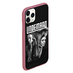 Чехол iPhone 11 Pro матовый LINDEMANN, цвет: 3D-малиновый — фото 2