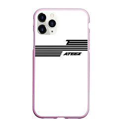 Чехол iPhone 11 Pro матовый Ateez, цвет: 3D-розовый