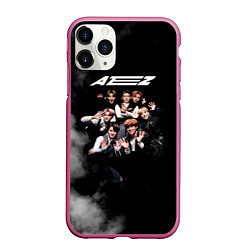 Чехол iPhone 11 Pro матовый Ateez, цвет: 3D-малиновый