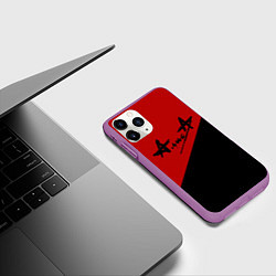 Чехол iPhone 11 Pro матовый Алиса, цвет: 3D-фиолетовый — фото 2