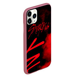 Чехол iPhone 11 Pro матовый Stray Kids, цвет: 3D-малиновый — фото 2