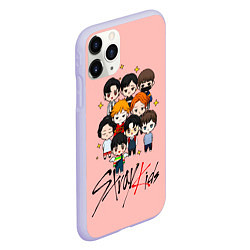 Чехол iPhone 11 Pro матовый Stray Kids, цвет: 3D-светло-сиреневый — фото 2