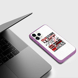 Чехол iPhone 11 Pro матовый Stray Kids, цвет: 3D-фиолетовый — фото 2