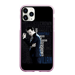 Чехол iPhone 11 Pro матовый Sherlock, цвет: 3D-розовый