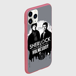 Чехол iPhone 11 Pro матовый Sherlock Holmesboy, цвет: 3D-малиновый — фото 2