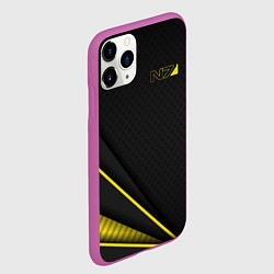 Чехол iPhone 11 Pro матовый Mass Effect N7, цвет: 3D-фиолетовый — фото 2