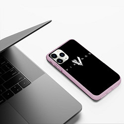 Чехол iPhone 11 Pro матовый Vikings, цвет: 3D-розовый — фото 2