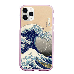 Чехол iPhone 11 Pro матовый Kanagawa Wave Art, цвет: 3D-розовый