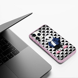 Чехол iPhone 11 Pro матовый UNDERTALE, цвет: 3D-розовый — фото 2
