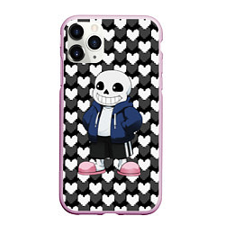 Чехол iPhone 11 Pro матовый UNDERTALE, цвет: 3D-розовый
