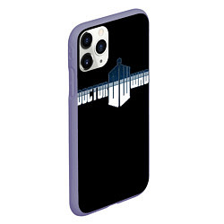 Чехол iPhone 11 Pro матовый Doctor Who, цвет: 3D-серый — фото 2