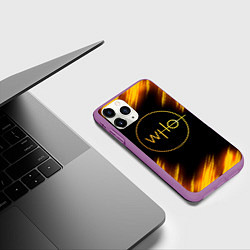 Чехол iPhone 11 Pro матовый DOCTOR WHO, цвет: 3D-фиолетовый — фото 2