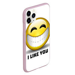Чехол iPhone 11 Pro матовый I like you, цвет: 3D-розовый — фото 2