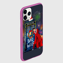 Чехол iPhone 11 Pro матовый Doctor Who, цвет: 3D-фиолетовый — фото 2