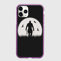 Чехол iPhone 11 Pro матовый Vikings, цвет: 3D-фиолетовый
