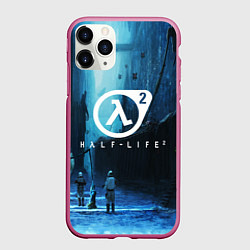 Чехол iPhone 11 Pro матовый HALF-LIFE 2, цвет: 3D-малиновый