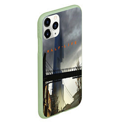 Чехол iPhone 11 Pro матовый HALF LIFE, цвет: 3D-салатовый — фото 2